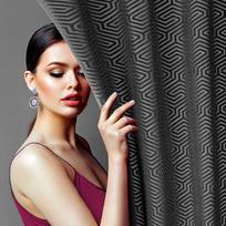 uzuolaidos 250 cm - Eurofirany PIER/ZAS/INGA 140X250 PRZEL CZAR - 2 nuotrauka