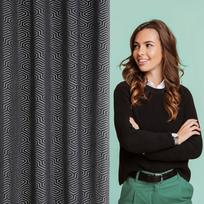 uzuolaidos 250 cm - Eurofirany PIER/ZAS/INGA 140X250 PRZEL CZAR - 3 nuotrauka