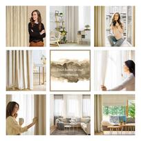 uzuolaidos 250 cm - Eurofirany PIER/Z/MARGO/BEŻ 140X250 PRZEL - 4 nuotrauka