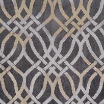 naktinis - Eurofirany minkšto aksomo užuolaida ARETA su boho stiliaus raštu / 200 g/m2 / 140x250 / sidabro ir aukso spalvos - 11 nuotrauka