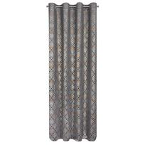 naktinis - Eurofirany minkšto aksomo užuolaida ARETA su boho stiliaus raštu / 200 g/m2 / 140x250 / sidabro ir aukso spalvos - 13 nuotrauka