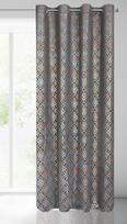 naktinis - Eurofirany minkšto aksomo užuolaida ARETA su boho stiliaus raštu / 200 g/m2 / 140x250 / sidabro ir aukso spalvos - 14 nuotrauka