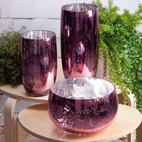dekoratyvine vaza - Eurofirany CS / MOLLY / 3 / WAZ / 1 16X38 ROSE - 2 nuotrauka