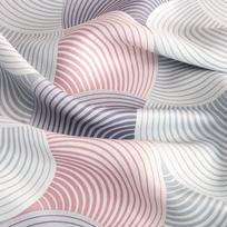 uzuolaidos 250 cm - Naktinė užuolaida Aseta, pilka/rožinė/šviesiai mėlyna, 140 cm x 250 cm - 3 nuotrauka