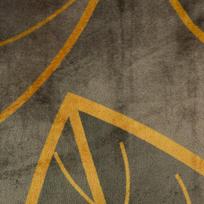 antklode 150x200 - Eurofirany LIMITED COLLECTION Pledas ALISMA2, su didelių lapų motyvu, 150X200 cm, spalva: ruda/kreminė - 8 nuotrauka