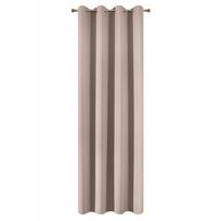 naktines uzuolaidos blackout - Eurofirany LOGAN blackout tipo temdanti naktinė užuolaida, 135 X 270 cm, juosta / tunelis / kabliukai, spalva: pudrinė - 5 nuotrauka