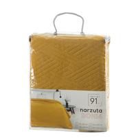 nigeriai - Eurofirany DESIGN 91 BONI / 4 Lovatiesė su geometriniu raštu, išgautu karšto spaudimo technika (hot press), 170X210 cm, spalva: garstyčių - 6 nuotrauka