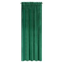 uzuolaidos 270 - Minkšto ir blizgaus aksomo naktinė užuolaida Eurofirany SAMANTA 140X270cm, juosta / tunelis / kabliukai, spalva: žalia - 8 nuotrauka