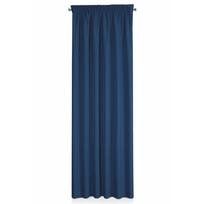 uzuolaidos 270 - Eurofirany RITA Naktinė užuolaida iš lygaus audinio, 140X270 cm, juosta / tunelis / kabliukai, spalva: mėlyna - 8 nuotrauka