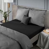 140x200 cm paklodes - Paklodė su guma Nova3 140x200 cm, juoda - 2 nuotrauka