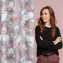 uzuolaidos 250 cm - Eurofirany ZAS / SHERRY / SR + RÓ 140X250 TRANS Naktinės užuolaidos - 3 nuotrauka