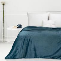 antklodes pledai - Eurofirany DESIGN 91 CINDY5 Minkštas ir švelnus pledas su įspaustu eglutės raštu, 70X160 cm, spalva: mėlyna - 8 nuotrauka