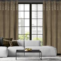 uzuolaidos 250 cm - Eurofirany ZAS / LIZA / BEIGE + ZŁ 140X250 TRANS Naktinės užuolaidos - 5 nuotrauka