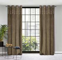 uzuolaidos 250 cm - Eurofirany ZAS / LIZA / BEIGE + ZŁ 140X250 TRANS Naktinės užuolaidos - 15 nuotrauka