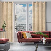 uzuolaidos 250 cm - Eurofirany ZAS / LIREN / BEIGE 140X250 TRANS - 6 nuotrauka