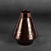dekoratyvine vaza - Eurofirany C / ERNA / 3 / WAZ / 02 17X17X22 RUDA - 4 nuotrauka