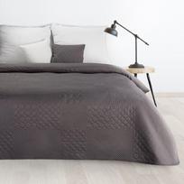 antklodes pledai - Eurofirany DESIGN 91 BONI / 5 Lovatiesė su karšto spaudimo technika įspaustu skiautinių motyvu, 170X210 cm, spalva: grafito - 7 nuotrauka