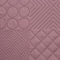 antklodes pledai - Eurofirany DESIGN 91 BONI / 5 Lovatiesė su karšto spaudimo technika įspaustu skiautinių motyvu, 170X210 cm, spalva: rožinė Lovatiesė - 3 nuotrauka