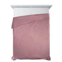 antklodes pledai - Eurofirany DESIGN 91 BONI / 5 Lovatiesė su karšto spaudimo technika įspaustu skiautinių motyvu, 170X210 cm, spalva: rožinė Lovatiesė - 4 nuotrauka