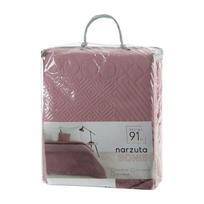 antklodes pledai - Eurofirany DESIGN 91 BONI / 5 Lovatiesė su karšto spaudimo technika įspaustu skiautinių motyvu, 170X210 cm, spalva: rožinė Lovatiesė - 6 nuotrauka