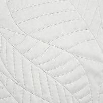 antklodes pledai - Eurofirany DESIGN 91 BONI / 6 Lovatiesė, dygsniuota karšto spaudimo būdu su lapų raštu, 170X210 cm, spalva: balta Lovatiesė - 3 nuotrauka