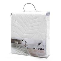 antklodes pledai - Eurofirany DESIGN 91 BONI / 6 Lovatiesė, dygsniuota karšto spaudimo būdu su lapų raštu, 170X210 cm, spalva: balta Lovatiesė - 6 nuotrauka