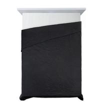 antklodes pledai - Eurofirany DESIGN 91 BONI / 6 Lovatiesė, dygsniuota karšto spaudimo būdu su lapų raštu, 170X210 cm, spalva: juoda Lovatiesė - 4 nuotrauka