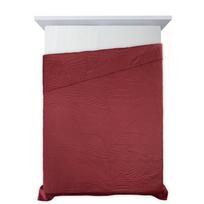 plytos - Eurofirany DESIGN 91 BONI / 6 Lovatiesė, dygsniuota karšto spaudimo būdu su lapų raštu, 220X240 cm, spalva: plytų Lovatiesė - 4 nuotrauka