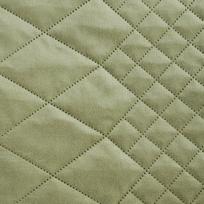 antklode 200x220 senukai - Eurofirany DESIGN 91 LUIZ / 3 Aksominė lovatiesė, dygsniuota karšto spaudimo būdu su geometriniu raštu, 200X220 cm, spalva: šviesiai žalia - 3 nuotrauka