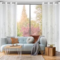 dienine uzuolaida balta - Eurofirany Eurocurtains FIR/ISABEL/B+BEIGE 140X250 TRANS - 5 nuotrauka