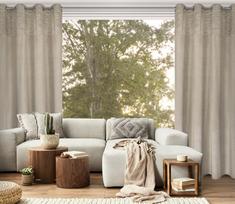 uzuolaidos 250 cm - Eurofirany ZAS / ARIANA / BEIGE 140X250 TRANS - 6 nuotrauka