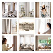 uzuolaidos 270 - Eurofirany ZAS/LOTOS/BEIGE+ZI 140X270 T/SZEL - 4 nuotrauka