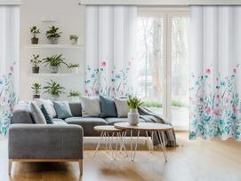naktines baltos uzuolaido - Eurofirany TIEKIMO/LILIAN/B+NO 140X250 JUNGIKLIS - 3 nuotrauka