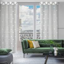 naktines baltos uzuolaido - Eurofirany FIR/ELSA/B+RÓŻ 140X250 PRZEL - 4 nuotrauka