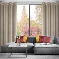 uzuolaidos 250 cm - Eurofirany JUNGIKLIS ZAS/ADELA/BEIGE 140X250 - 4 nuotrauka
