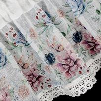 dienine uzuolaida balta - Eurofirany FIR/DORA/B+RÓŻ 30X150 Dieninės užuolaidos - 7 nuotrauka