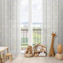 naktines baltos uzuolaido - Eurofirany FIR/ELSA/B+ŻÓŁ 140X250 PRZEL - 3 nuotrauka