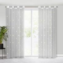 naktines baltos uzuolaido - Eurofirany FIR/ELSA/B+ŻÓŁ 140X250 PRZEL - 10 nuotrauka