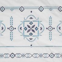 patalynes komplektai 160x200 - Patalynės užvalkalų komplektas Haft, mėlynas/baltas, 160 x 200 cm - 4 nuotrauka