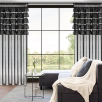 naktinis - Naktinės užuolaidos Room99 Aura, kreminės spalvos, 140 cm x 250 cm - 3 nuotrauka
