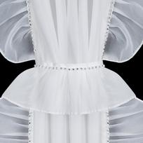 dienine uzuolaida balta - Dieninė užuolaida Kathy, baltos, 140 cm x 270 cm - 9 nuotrauka