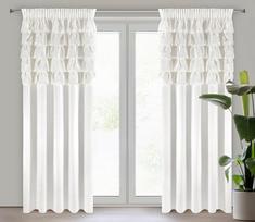 naktines baltos uzuolaido - Naktinė užuolaida Aura, baltos, 140 cm x 250 cm - 11 nuotrauka