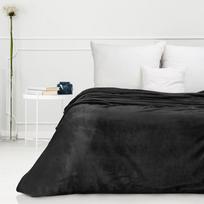 antklodes pledai - Eurofirany DESIGN 91 CINDY5 Minkštas ir švelnus pledas su įspaustu eglutės raštu, 150X200 cm, spalva: juoda - 7 nuotrauka