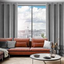 uzuolaidos 250 cm - Eurofirany Naktinė užuolaida Megi, pilka (Grey), 140 cm x 250 cm - 3 nuotrauka