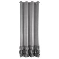 uzuolaidos 250 cm - Eurofirany Naktinė užuolaida Megi, pilka (Grey), 140 cm x 250 cm - 8 nuotrauka
