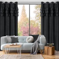 uzuolaidos 250 cm - Naktinė užuolaida SAMI, juodos, 140 cm x 250 cm - 3 nuotrauka