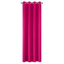 audiniai uzuolaidos - Naktinė užuolaida Eurofirany RITA iš lygaus audinio, 140X250 cm kilpos / ratukai, spalva: amarantinė - 7 nuotrauka