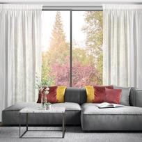 uzuolaidos 270 - Dieninė užuolaida Missy, baltos, 140 cm x 270 cm - 3 nuotrauka