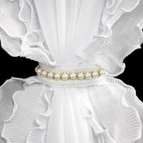 dienine uzuolaida balta - Dieninė užuolaida Luisa, baltos, 140 cm x 270 cm - 6 nuotrauka