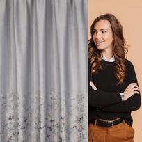 uzuolaidos 270 - Naktinė užuolaida Mariela, sidabro, 140 cm x 270 cm - 2 nuotrauka